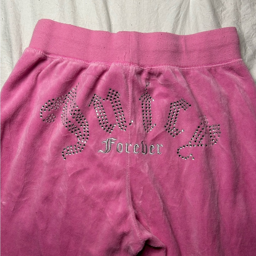 Pink Juicy Couture X Forever 21 velour tracksuit bottoms